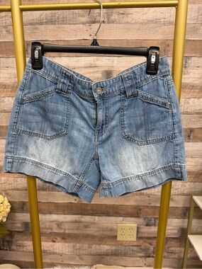Cotton Denim Shorts White House Black Market 0